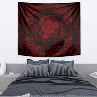 Personalized Anglesey Ynys Mon Tapestry Red Standing Stone Celtic-inspired - Wonder Print Shop