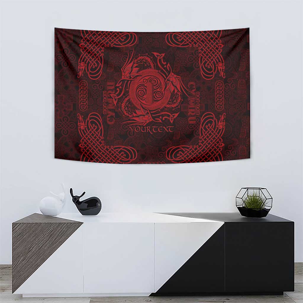 Personalized Anglesey Ynys Mon Tapestry Red Standing Stone Celtic-inspired - Wonder Print Shop