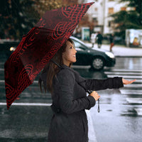 Personalized Anglesey Ynys Mon Umbrella Red Standing Stone Celtic-inspired - Wonder Print Shop