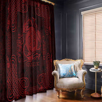 Personalized Anglesey Ynys Mon Window Curtain Red Standing Stone Celtic-inspired - Wonder Print Shop
