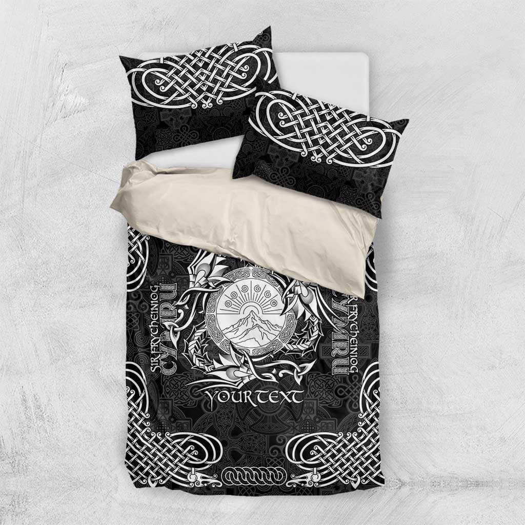 Personalized Brecknockshire Sir Frycheiniog Bedding Set Black Brecon Beacons Mountain Celtic-inspired - Wonder Print Shop