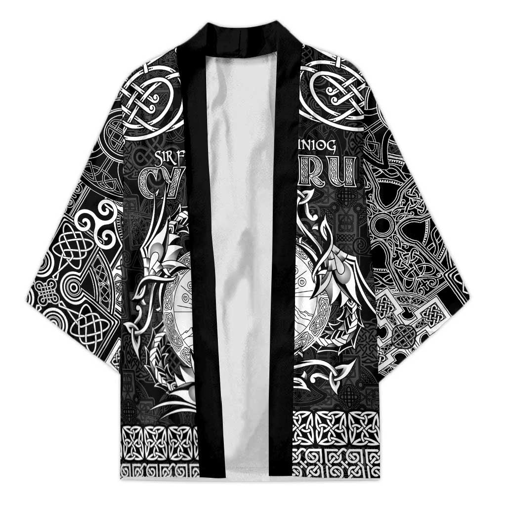 Personalized Brecknockshire Sir Frycheiniog Kimono Black Brecon Beacons Mountain Celtic-inspired - Wonder Print Shop