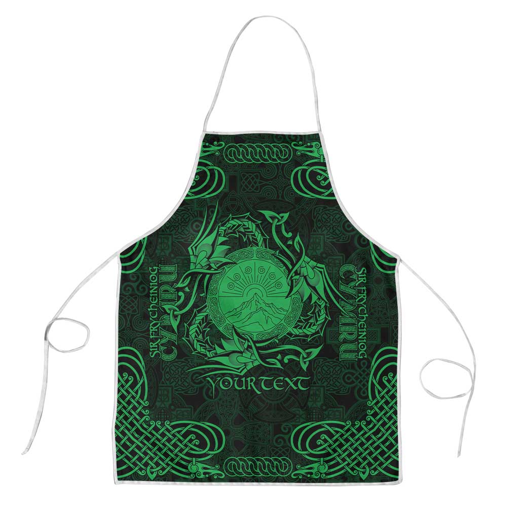 Personalized Brecknockshire Sir Frycheiniog Apron Green Brecon Beacons Mountain Celtic-inspired - Wonder Print Shop