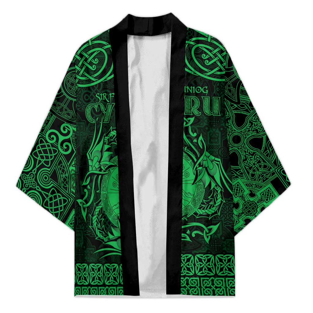 Personalized Brecknockshire Sir Frycheiniog Kimono Green Brecon Beacons Mountain Celtic-inspired - Wonder Print Shop