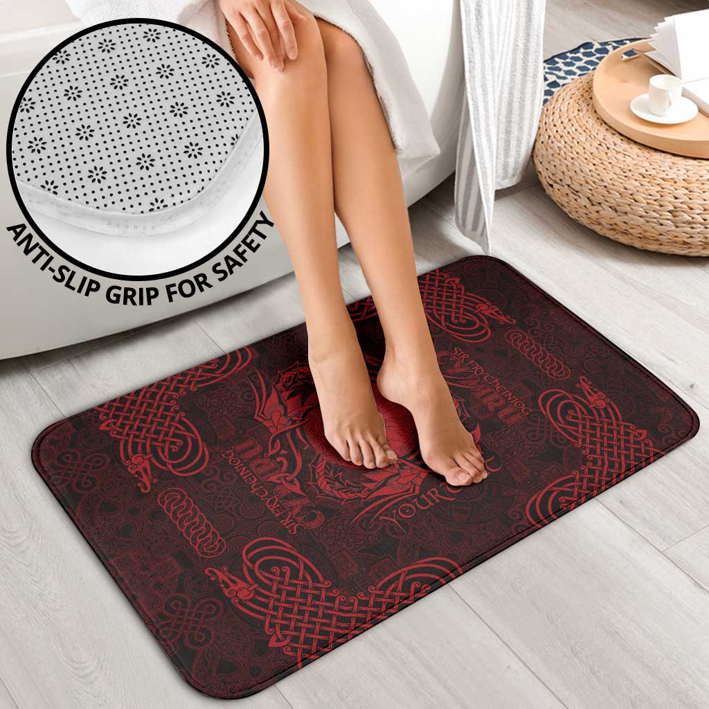 Personalized Brecknockshire Sir Frycheiniog Bathroom Set Red Brecon Beacons Mountain Celtic-inspired - Wonder Print Shop