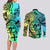 Malampa Fiji Day Couples Matching Long Sleeve Bodycon Dress and Long Sleeve Button Shirts Vanuatu Sand Drawing With Polynesian Pattern LT9 - Wonder Print Shop