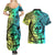 Malampa Fiji Day Couples Matching Summer Maxi Dress and Hawaiian Shirt Vanuatu Sand Drawing With Polynesian Pattern LT9 - Wonder Print Shop