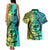 Malampa Fiji Day Couples Matching Tank Maxi Dress and Hawaiian Shirt Vanuatu Sand Drawing With Polynesian Pattern LT9 - Wonder Print Shop