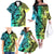 Malampa Fiji Day Family Matching Off Shoulder Long Sleeve Dress and Hawaiian Shirt Vanuatu Sand Drawing With Polynesian Pattern - Wonder Print Shop