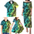 Malampa Fiji Day Family Matching Puletasi Dress and Hawaiian Shirt Vanuatu Sand Drawing With Polynesian Pattern - Wonder Print Shop