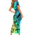 Malampa Fiji Day Family Matching Short Sleeve Bodycon Dress and Hawaiian Shirt Vanuatu Sand Drawing With Polynesian Pattern - Wonder Print Shop