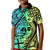 Malampa Fiji Day Kid Polo Shirt Vanuatu Sand Drawing With Polynesian Pattern - Wonder Print Shop