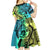 Malampa Fiji Day Kid Short Sleeve Dress Vanuatu Sand Drawing With Polynesian Pattern - Wonder Print Shop