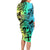 Malampa Fiji Day Long Sleeve Bodycon Dress Vanuatu Sand Drawing With Polynesian Pattern - Wonder Print Shop