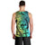 Malampa Fiji Day Men Tank Top Vanuatu Sand Drawing With Polynesian Pattern - Wonder Print Shop