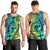 Malampa Fiji Day Men Tank Top Vanuatu Sand Drawing With Polynesian Pattern - Wonder Print Shop