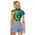 Malampa Fiji Day Raglan Cropped T Shirt Vanuatu Sand Drawing With Polynesian Pattern - Wonder Print Shop