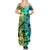 Malampa Fiji Day Summer Maxi Dress Vanuatu Sand Drawing With Polynesian Pattern - Wonder Print Shop