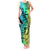 Malampa Fiji Day Tank Maxi Dress Vanuatu Sand Drawing With Polynesian Pattern - Wonder Print Shop