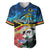 Torba Vanuatu Baseball Jersey Sand Drawing With Polynesian Pattern LT9 - Wonder Print Shop