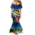 Torba Vanuatu Mermaid Dress Sand Drawing With Polynesian Pattern - Wonder Print Shop