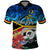 Torba Vanuatu Polo Shirt Sand Drawing With Polynesian Pattern - Wonder Print Shop