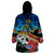 Torba Vanuatu Wearable Blanket Hoodie Sand Drawing With Polynesian Pattern - Wonder Print Shop