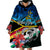 Torba Vanuatu Wearable Blanket Hoodie Sand Drawing With Polynesian Pattern - Wonder Print Shop