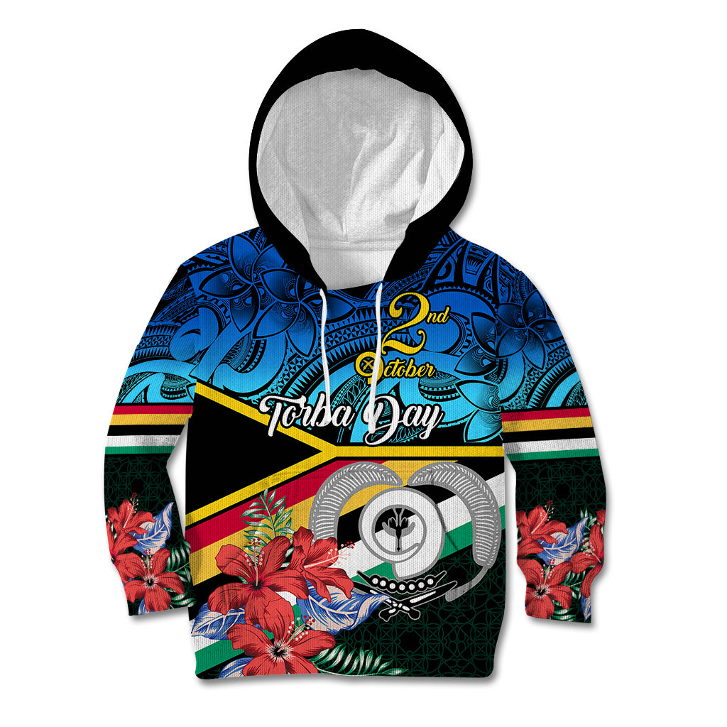 Personalised Torba Vanuatu Kid Hoodie Sand Drawing With Polynesian Pattern - Wonder Print Shop