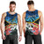 Personalised Torba Vanuatu Men Tank Top Sand Drawing With Polynesian Pattern - Wonder Print Shop