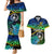 Malampa Day Couples Matching Mermaid Dress and Hawaiian Shirt Vanuatu Flowers with Malampa Emblem Tribal Pattern LT9 - Wonder Print Shop