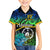 Malampa Day Kid Hawaiian Shirt Vanuatu Flowers with Malampa Emblem Tribal Pattern - Wonder Print Shop