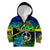 Malampa Day Kid Hoodie Vanuatu Flowers with Malampa Emblem Tribal Pattern - Wonder Print Shop