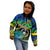 Malampa Day Kid Hoodie Vanuatu Flowers with Malampa Emblem Tribal Pattern - Wonder Print Shop