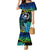 Malampa Day Mermaid Dress Vanuatu Flowers with Malampa Emblem Tribal Pattern - Wonder Print Shop