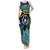 Malampa Day Tank Maxi Dress Vanuatu Flowers with Malampa Emblem Tribal Pattern - Wonder Print Shop