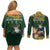 South Africa Rugby History World Champions Couples Matching Off Shoulder Short Dress and Long Sleeve Button Shirt Springboks Make History LT9 - Wonder Print Shop