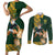 South Africa Rugby History World Champions Couples Matching Short Sleeve Bodycon Dress and Long Sleeve Button Shirt Springboks Make History LT9 - Wonder Print Shop