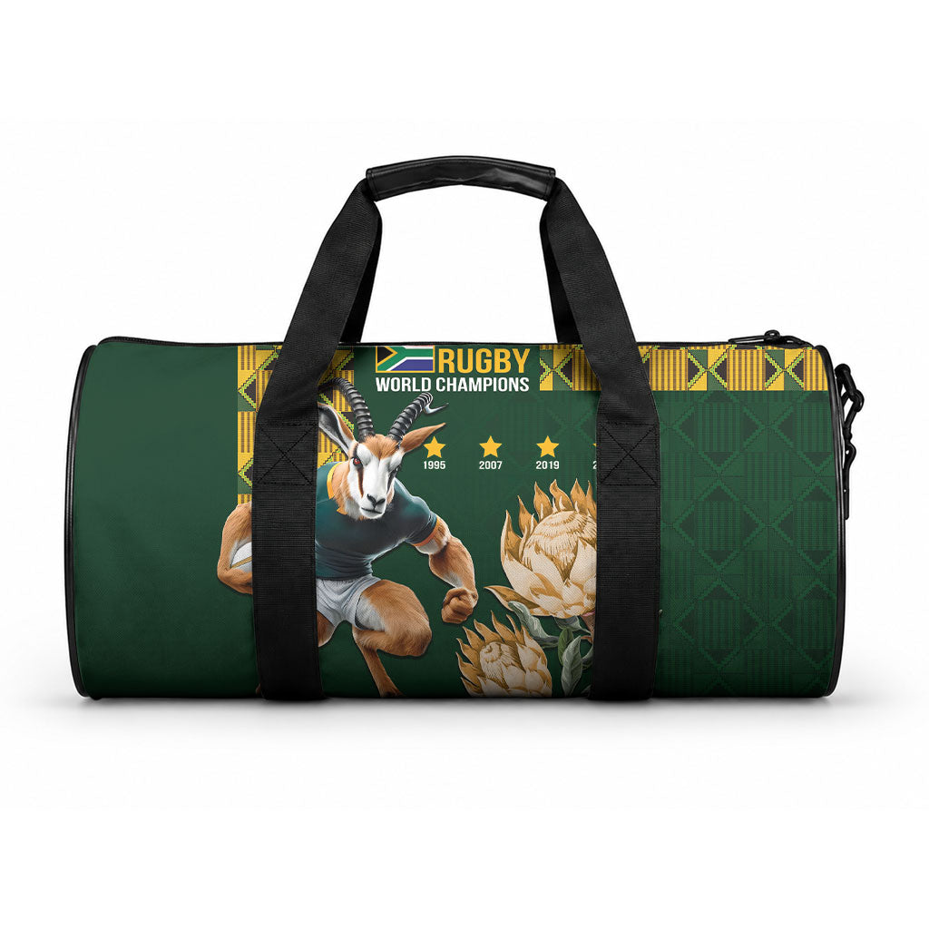 South Africa Rugby History World Champions Duffle Bag Springboks Make History