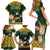 South Africa Rugby History World Champions Family Matching Short Sleeve Bodycon Dress and Hawaiian Shirt Springboks Make History - Wonder Print Shop