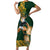 South Africa Rugby History World Champions Family Matching Short Sleeve Bodycon Dress and Hawaiian Shirt Springboks Make History - Wonder Print Shop