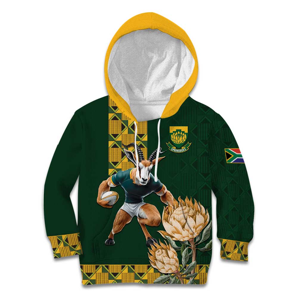 South Africa Rugby History World Champions Kid Hoodie Springboks Make History - Wonder Print Shop