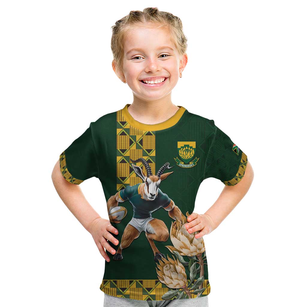 South Africa Rugby History World Champions Kid T Shirt Springboks Make History - Wonder Print Shop