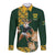 South Africa Rugby History World Champions Long Sleeve Button Shirt Springboks Make History - Wonder Print Shop