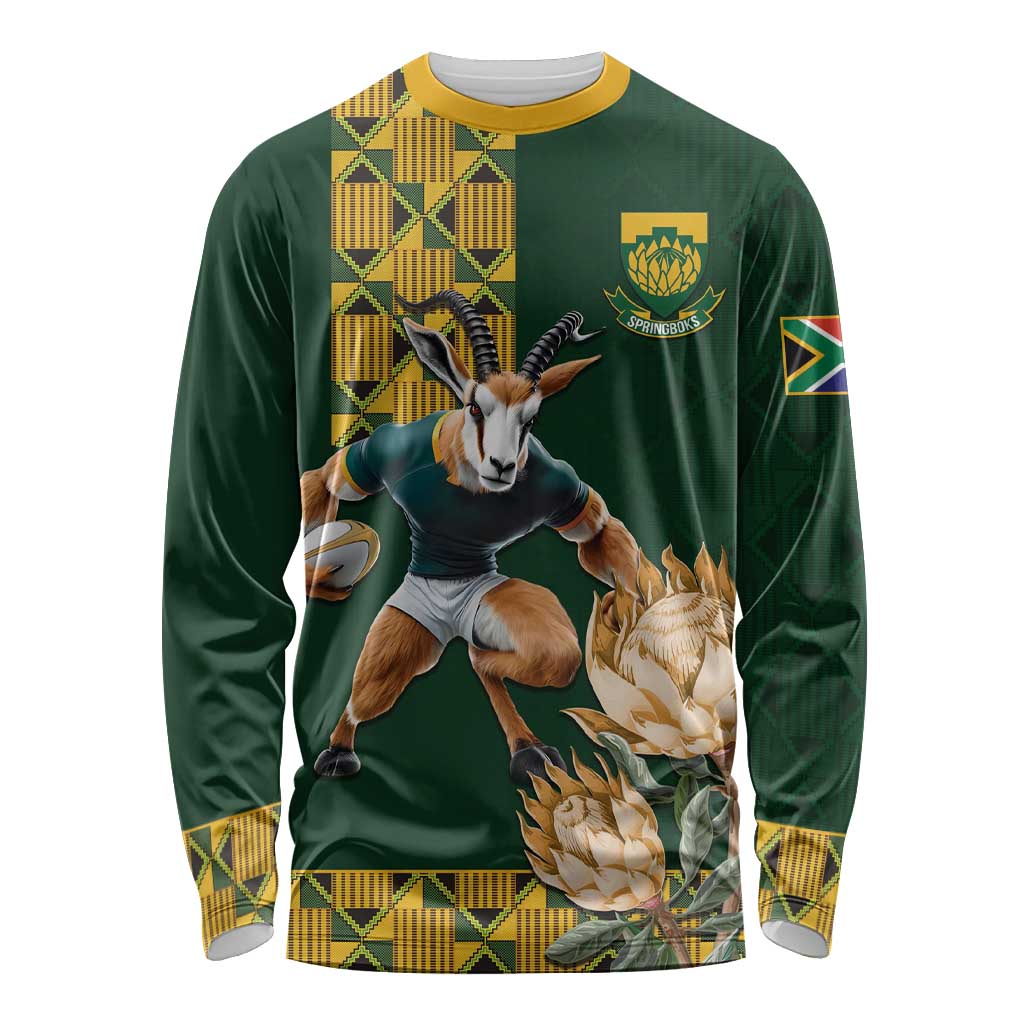 South Africa Rugby History World Champions Long Sleeve Shirt Springboks Make History - Wonder Print Shop