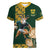 South Africa Rugby History World Champions Women V-Neck T-Shirt Springboks Make History