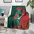 Bangladesh Cricket Custom Blanket The Tigers Mascot with Sporty Style