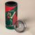 Bangladesh Cricket Custom 4 in 1 Can Cooler Tumbler The Tigers Mascot with Sporty Style LT9 - Wonder Print Shop