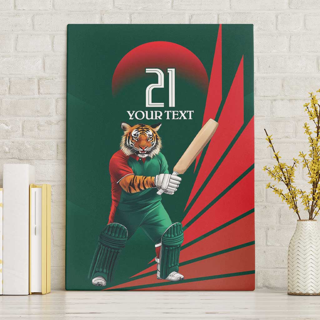 Bangladesh Cricket Custom Canvas Wall Art The Tigers Mascot with Sporty Style LT9 - Wonder Print Shop