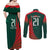 Bangladesh Cricket Custom Couples Matching Off Shoulder Maxi Dress and Long Sleeve Button Shirt The Tigers Mascot with Sporty Style LT9 - Wonder Print Shop